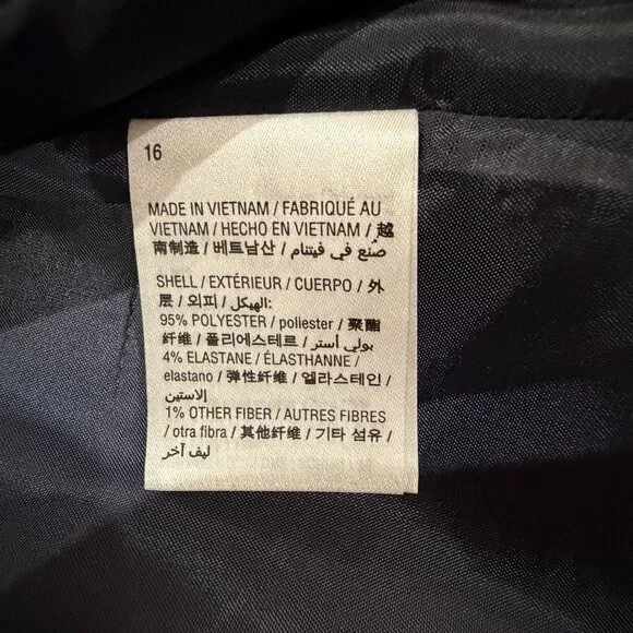 NWT Black Windowpane Blazer Bar lll open-front WM XL, 16 officecore capsule - Picture 12 of 14